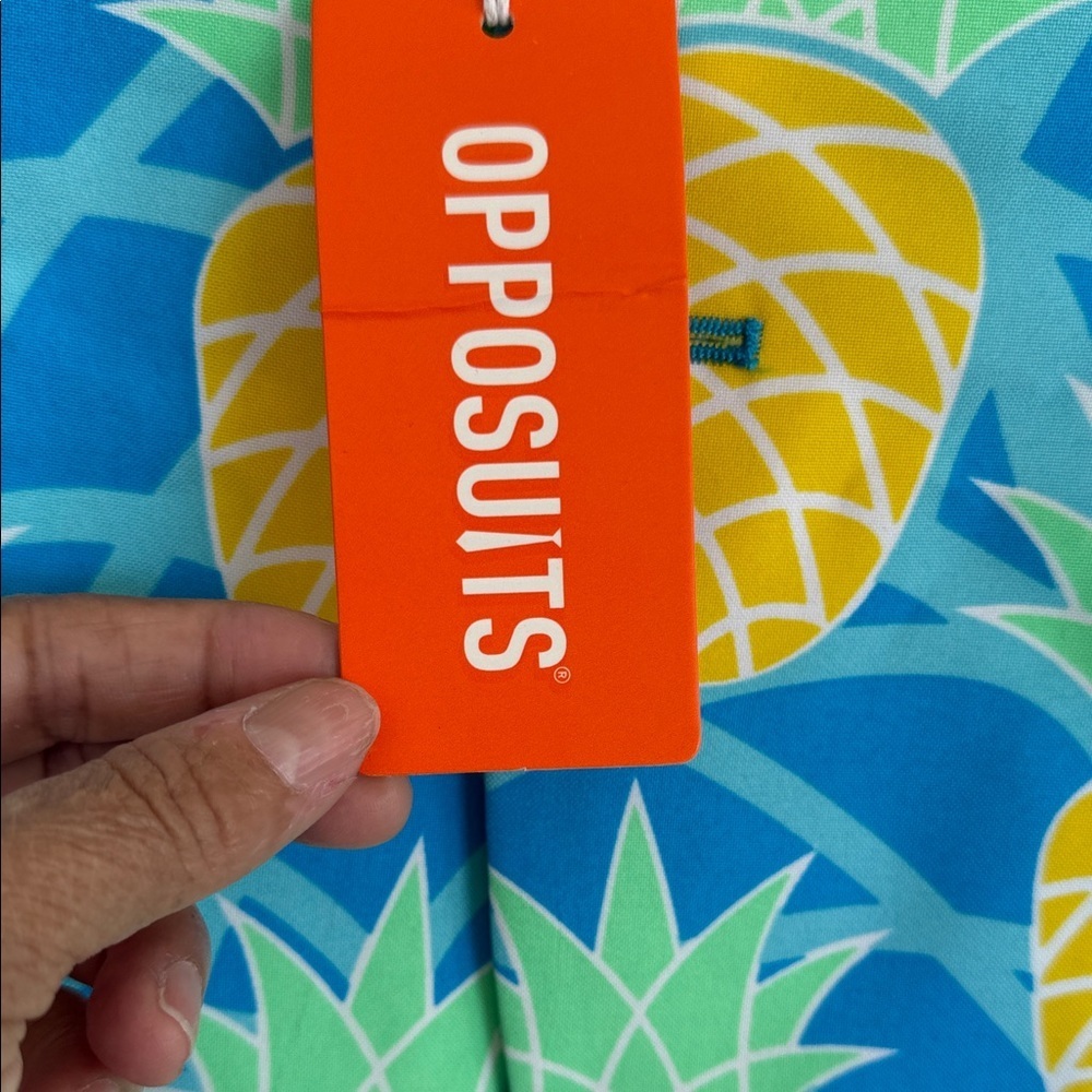 New OppoSuits Pineapple Print Blazer - Blue and Yellow - Picture 7 of 14